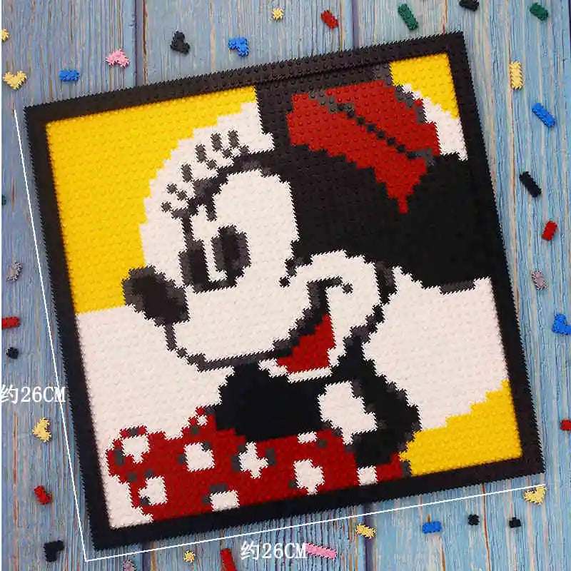 New Wall Decor Portraits Disney Building Blocks Bricks Puzzle Level 10 Difficulty Puzzle Toys Male and Female Series Gifts