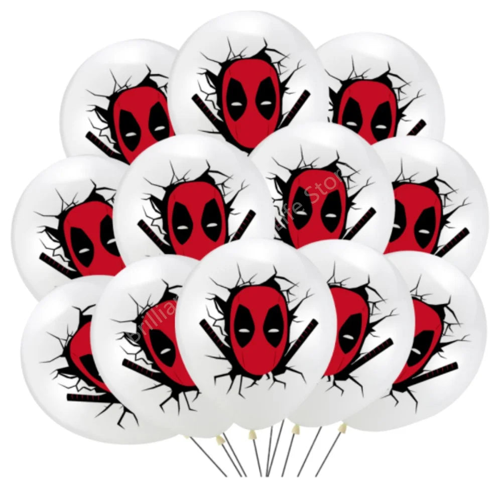 12 Inch Marvel Superhero Latex Balloon Set Avengers Spiderman Hulk  Boys Birthday Party Baby Shower Party Decorations Kid Toys