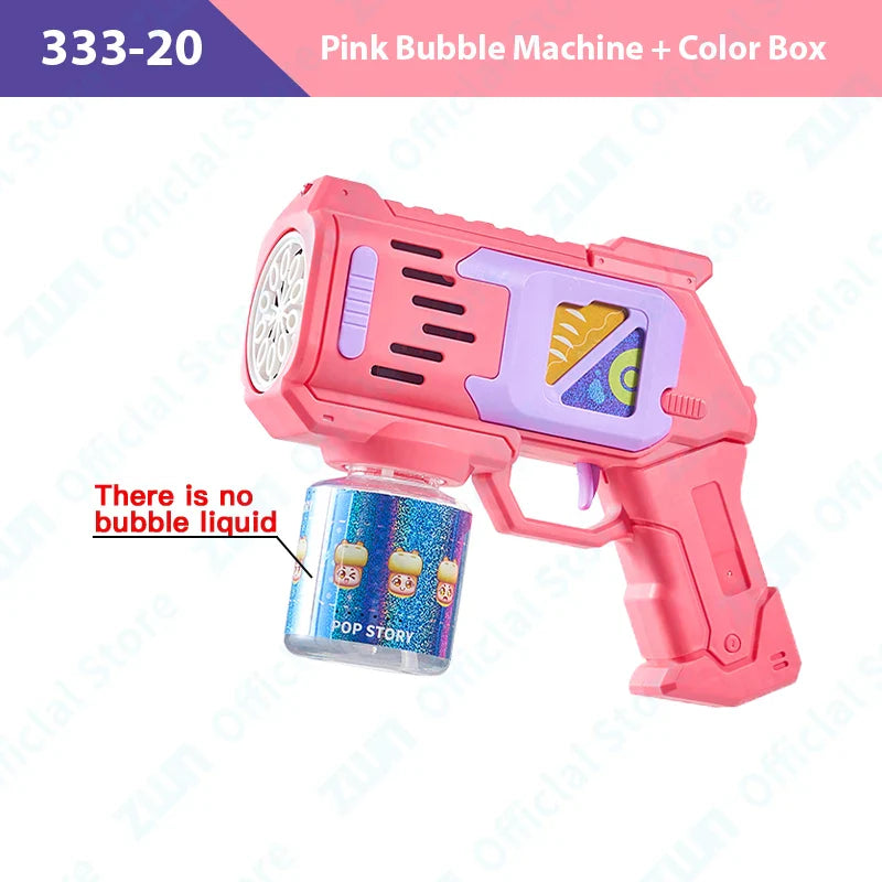 Children Handheld Bubble Gun Toy for Kids Gifts Astronaut Fully Automatic Bubble Machine Bubbles Gun Outdoor Wedding Party Toys