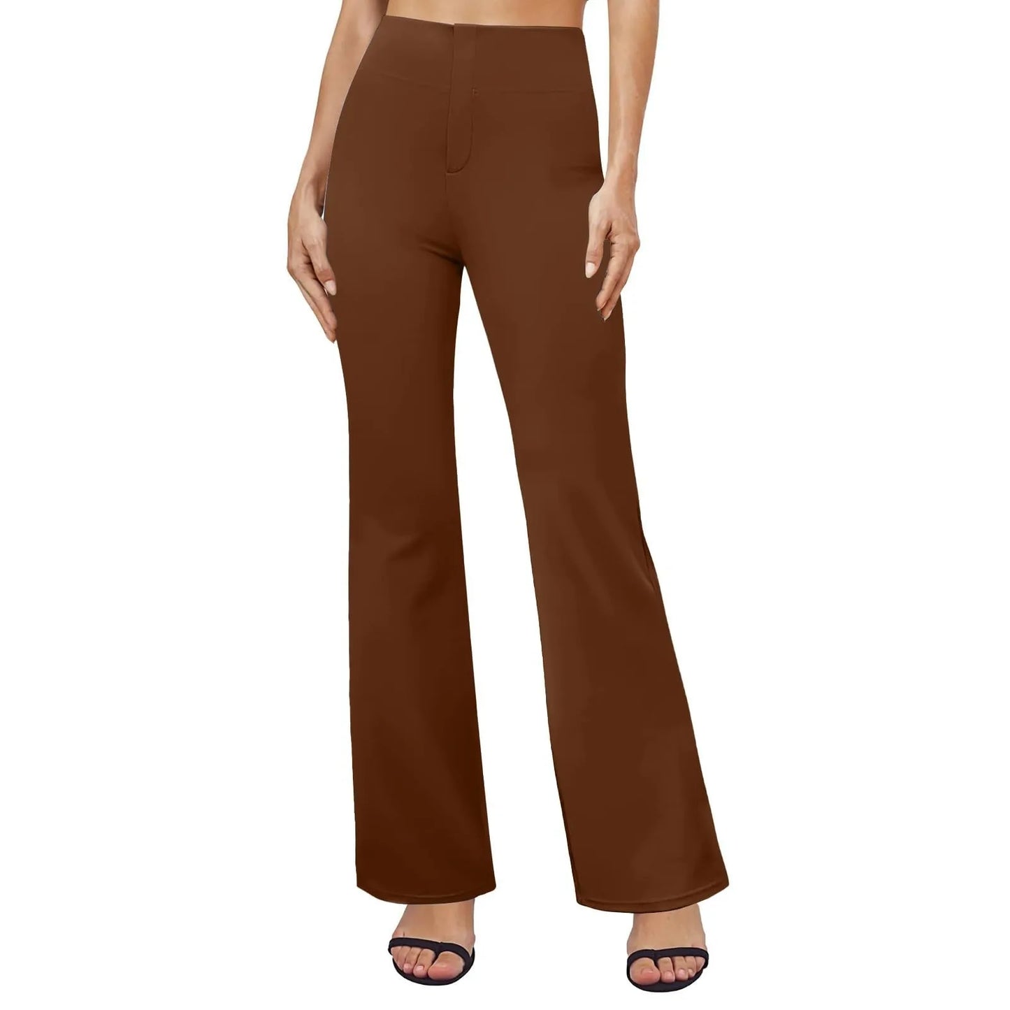 Halara Women's Hight Waist Slim Sport Yoga Flare Pants Casual Wide Leg Leggings Elegant Slim Yoga Pilates Trousers With Pockets