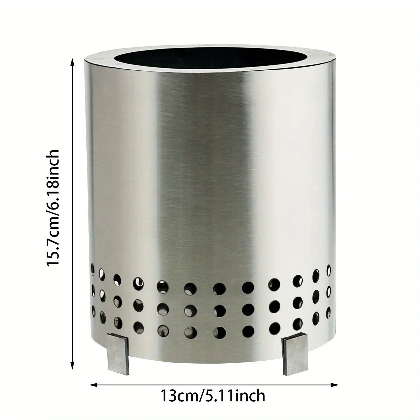 Camping Stove Tabletop Pit With Stand Outdoor Fireplaces Heater For Backpacking Hiking Traveling BBQ Portable