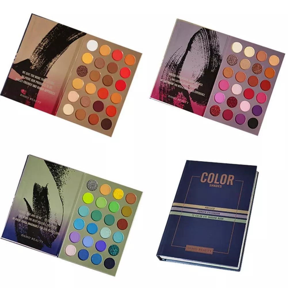 NEW Color Beauty Eyeshadow Palette Glazed Three-layer Cosmetic Up Shadow Highlight Make Pearlescent Eye Style Book Matte