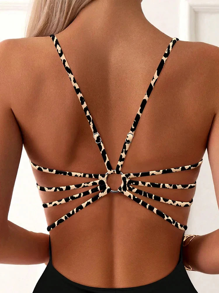 Sexy Leopard Swimwear 2026 Women's Swimsuit One Piece Bathing Suit Woman  Bodysuit.