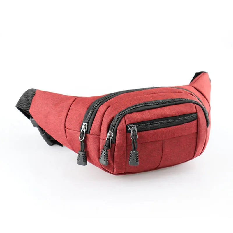 Men's Breast Package Waterproof  Sports Bag  Crossbody Banana Bag