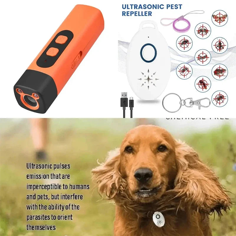 Pet Training Control Device Rechargeable Ultrasonic Dog Barking Deterrent Trainer To Stop Barking