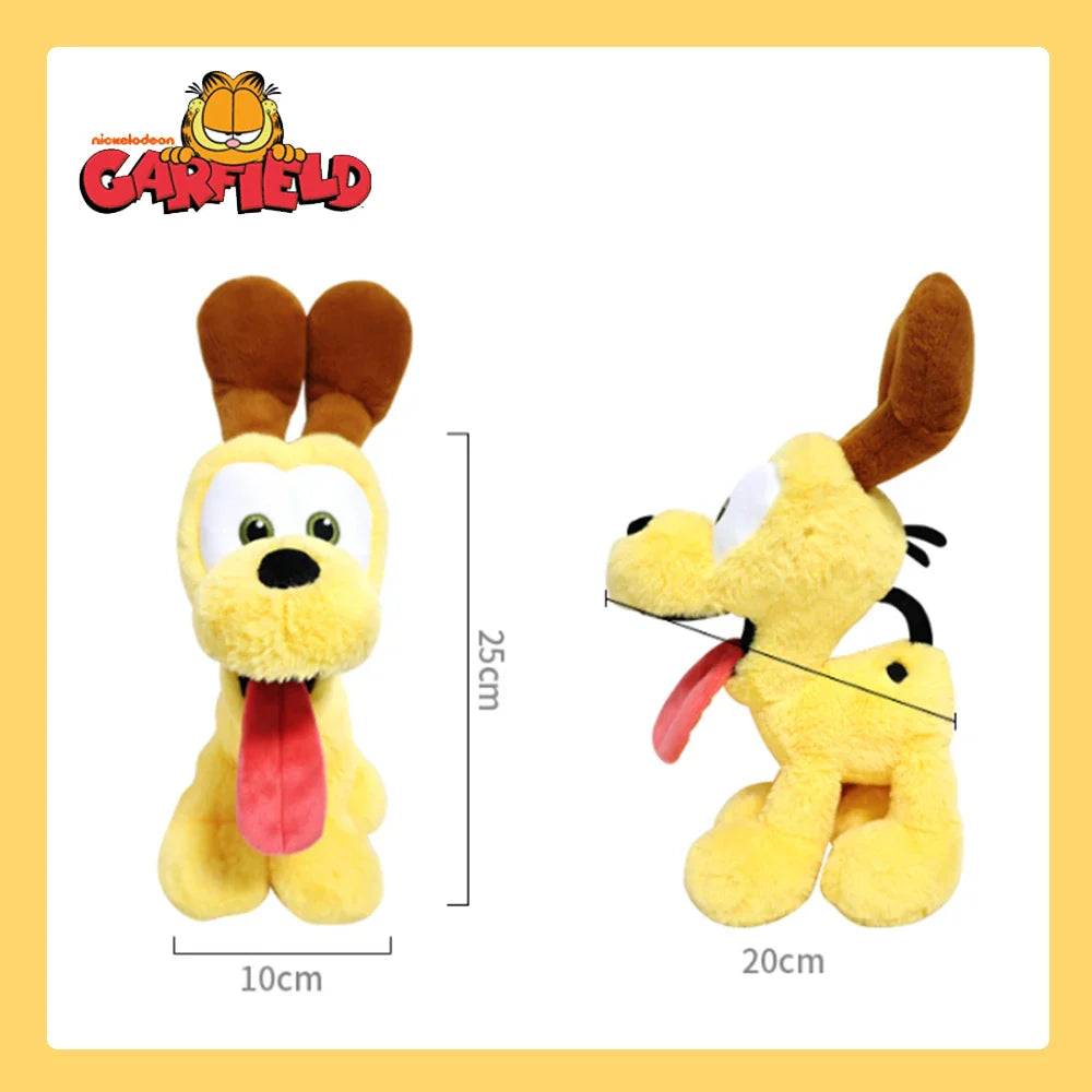 19-35cm Original GARFIELD Plush Toy Big Size Odie Fluffy Stuffed Doll The Garfield Show Cartoon Anime High Quality Birthday Gift