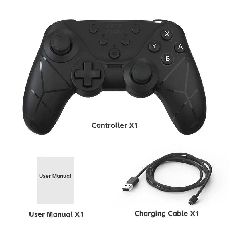 Data Frog Wireless Game Controller for Switch Console/Lite/OLED | NFC, Turbo, Vibration Adjustment Gamepad Joystick