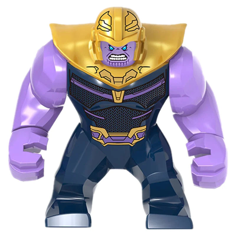 Building Blocks Marvel Transformation Figures Big Goblin Spiderman Iron Man Venom Captain Hawk Deadpool Technic Armor Gift Toys