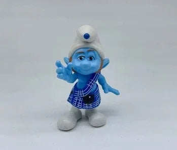 Children Play House Toy Smurf Mushroom House Doll Articulated Movable Nostalgic Animated Hand Puppet Ornaments Nostalgic Toy