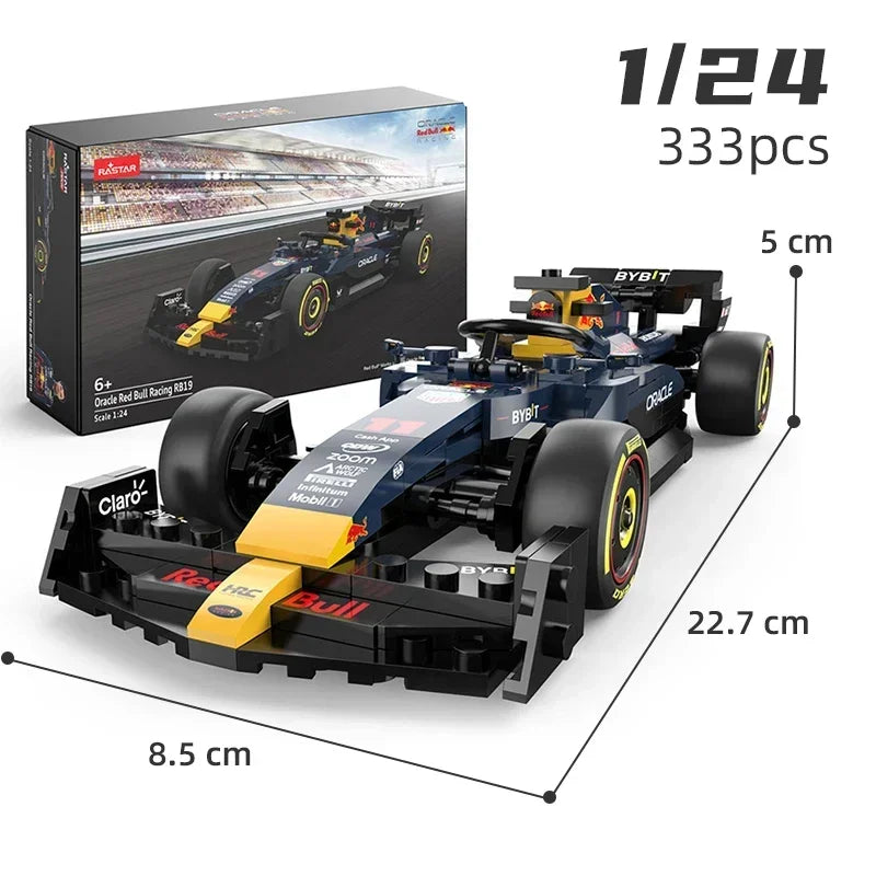 1/24 2023 F1 Red Bull RB19 #1 Max Verstappen #11 Perez Formula Racing Car Building Block Model Assembling Toy Vehicle Bricks