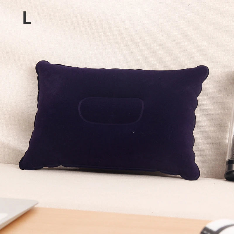 Portable Fold Outdoor Travel Sleep Pillow Camping Tent Inflatable Pillow Airplane Hotel Rest Comfortable Sleep Pillows