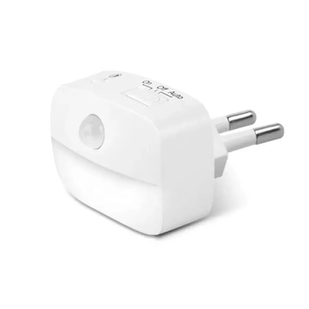 Motion Sensor Induction Light EU US Plug Wireless Mini LED Night Light Battery Operated Energy Saving Bedside Night Lamp Stairs