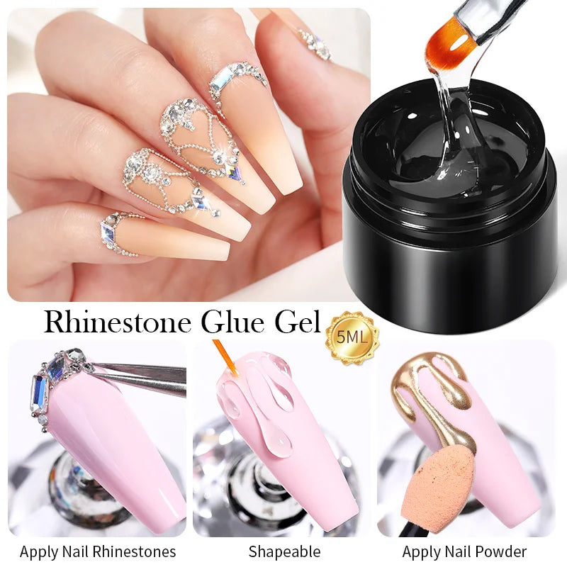 BORN PRETTY Non Stick Hand Solid Extension Nail Gel Polish Clear Pink Nude Aurora Luminous 3D Modeling Carving Nail  Gel