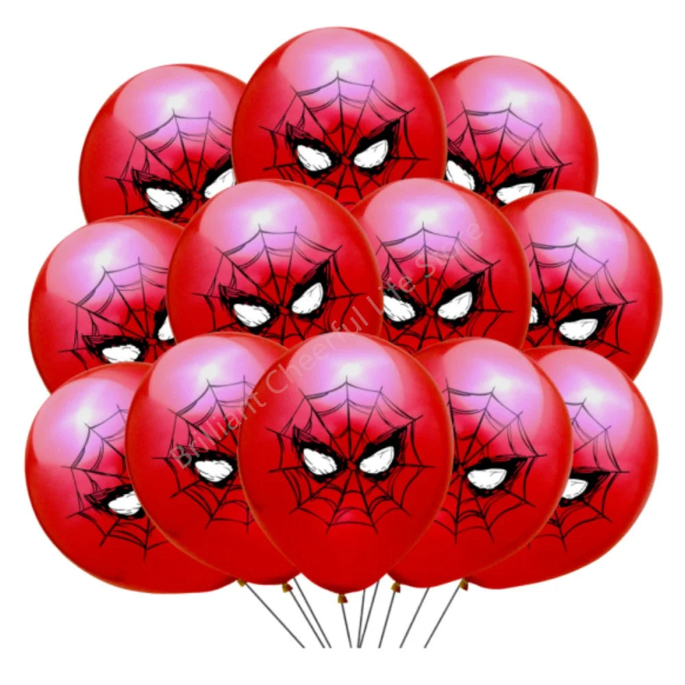 12 Inch Marvel Superhero Latex Balloon Set Avengers Spiderman Hulk  Boys Birthday Party Baby Shower Party Decorations Kid Toys