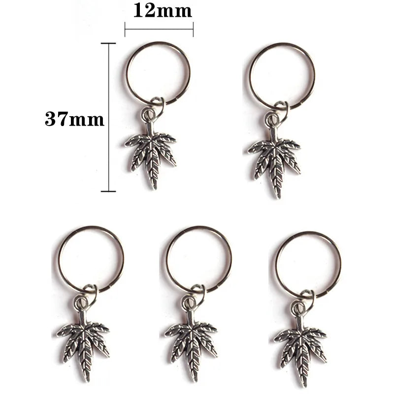 Hair Braid Dreadlock Beads Clips Charms African Braids Cuffs Rings Hip Hop Style Jewelry Dreadlock Clasps Accessories
