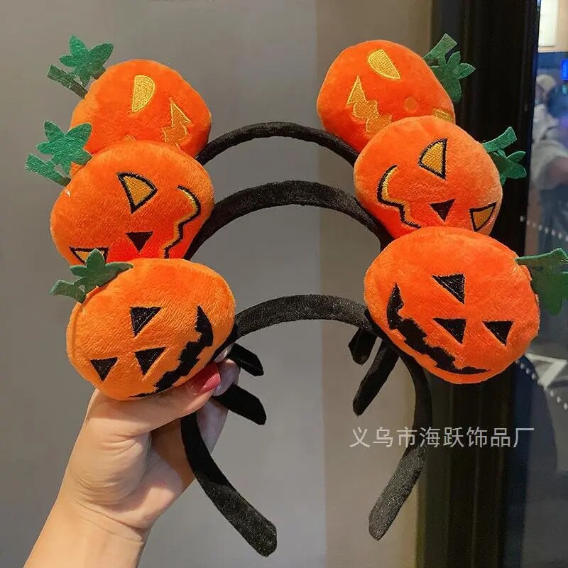 Halloween Party Decoration Funny Pumpkin Cloth Headband Ghost Festival Gifts Happy 2023 Halloween Costume For Kids Girl Headwear