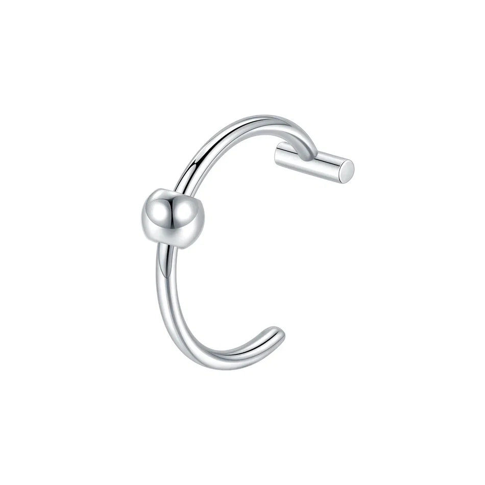 1PC Stainless Steel Fake Nose Ring Hoop Septum Rings Non-Pierced C Clip Lip Ring Earring Fake Nose Piercings Women Body Jewelry