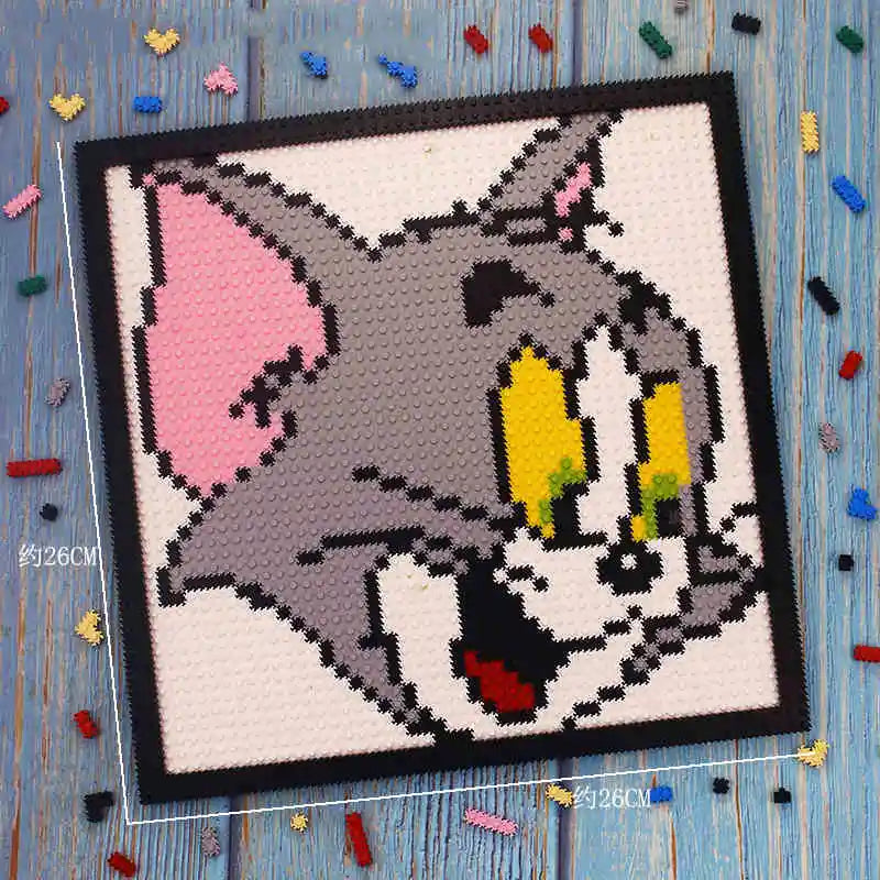 New Wall Decor Portraits Disney Building Blocks Bricks Puzzle Level 10 Difficulty Puzzle Toys Male and Female Series Gifts