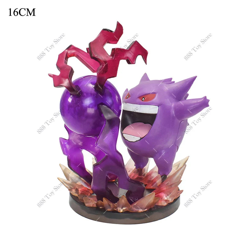 Anime Pokemon Figures Squirtle Charizard Bulbasaur Charmander Vulpix Special Effects Scene Version PVC Action Figure Model Toys