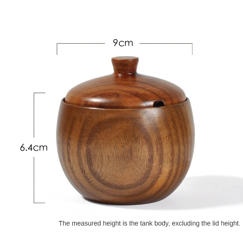 Wooden Retro Kitchen Containers with Lids