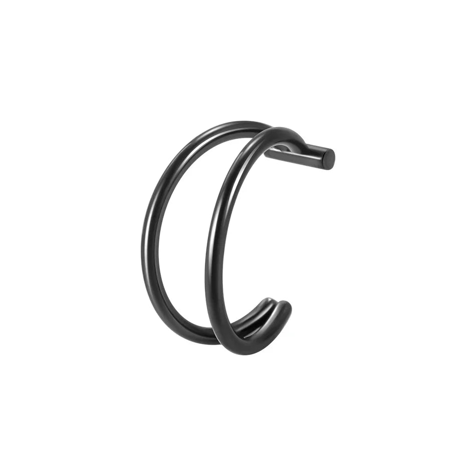 1PC Stainless Steel Fake Nose Ring Hoop Septum Rings Non-Pierced C