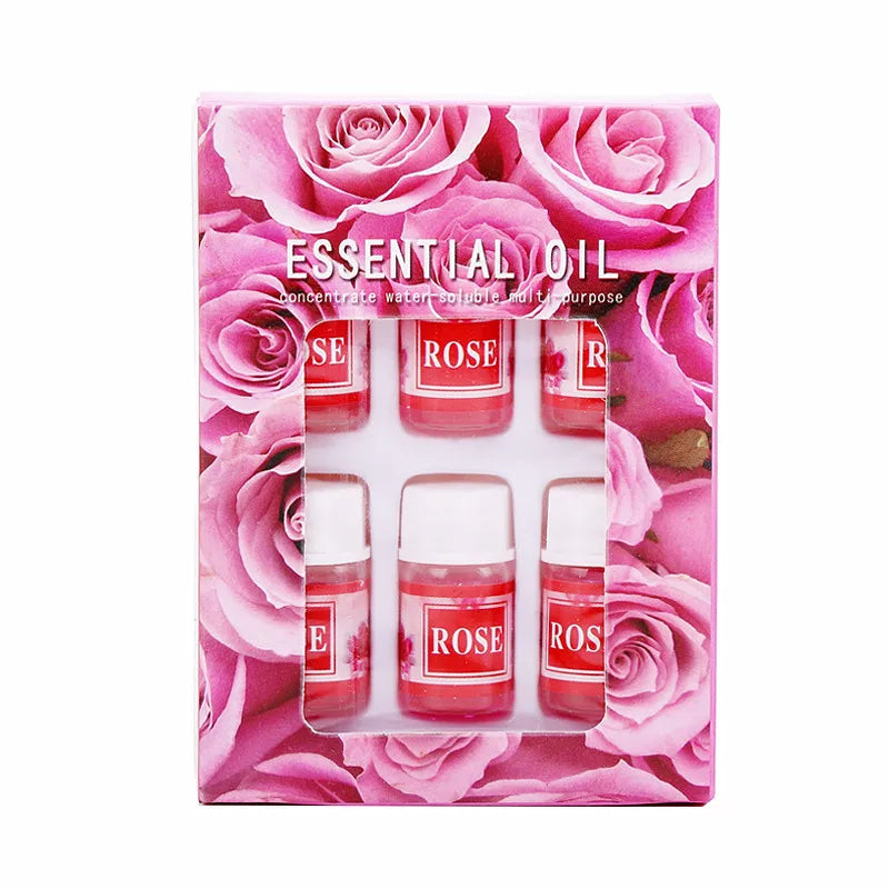 6pcs 3ml Essential Oil For Home Car Humidifier Diffuser Aromatherapy Oils 6 Kind 3ml Natural Fragrance Spa Perfumed Solution