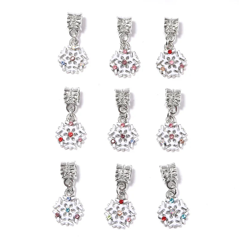 5PC/Lot Merry Christmas Tree Santa Claus Deer Pendant Charm Unicorn DIY Jewelrys Fit for Bracelet Necklace Making Accessories
