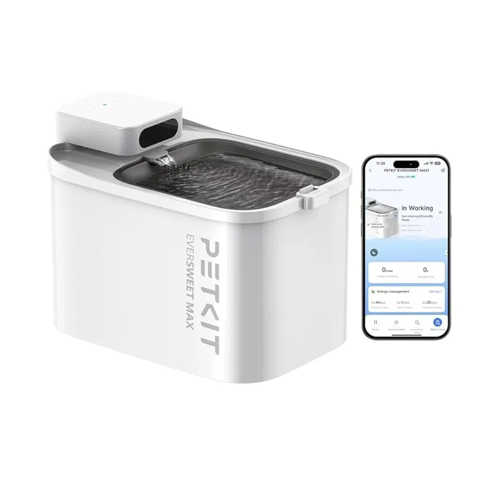 PETKIT EVERSWEET MAX Cordless Cat Water Fountain, 105 Fl Oz/3L Pet Water Fountain  Automatic Cat Water Dispenser