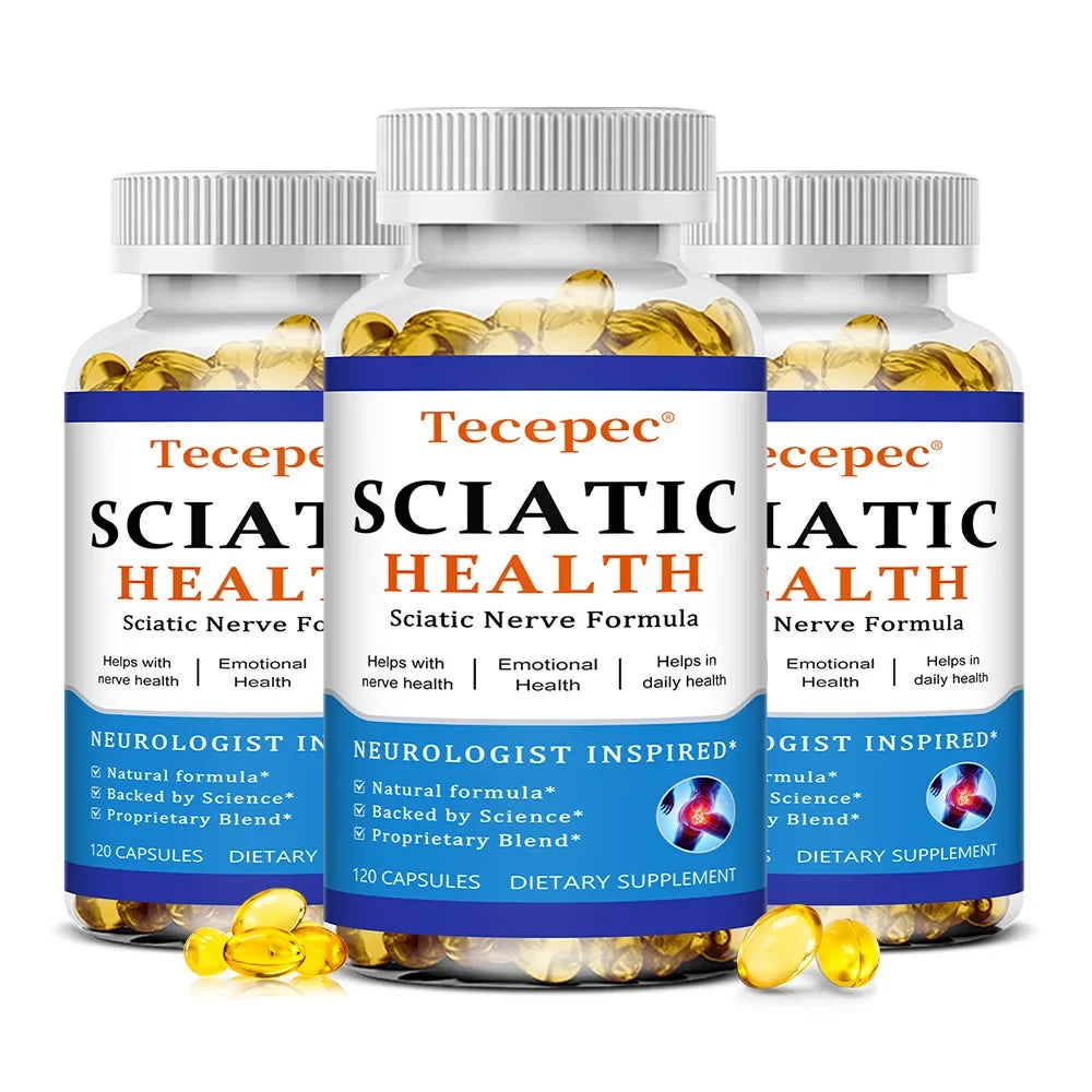 Relieve Sciatica Capsules - Relieve Pain, Improve Flexibility, Support Nerve and Joint Health, Relax Muscles