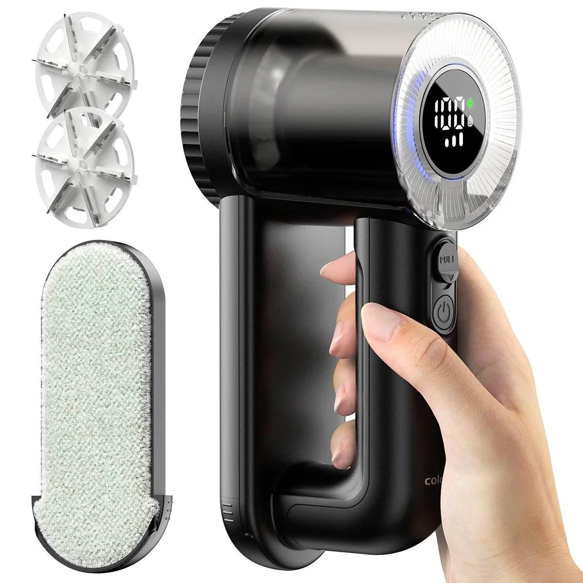 Rechargeable Fabric Shaver Electric Lint Remover with Digital Display