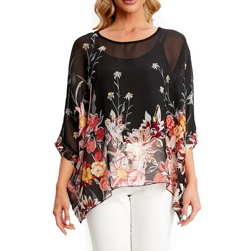 BHflutter 4XL 5XL 6XL Plus Size Women Blouse 2022 Sexy Off Shoulder Leopard Print Summer Tops Tees Casual Chiffon Blouses Shirts