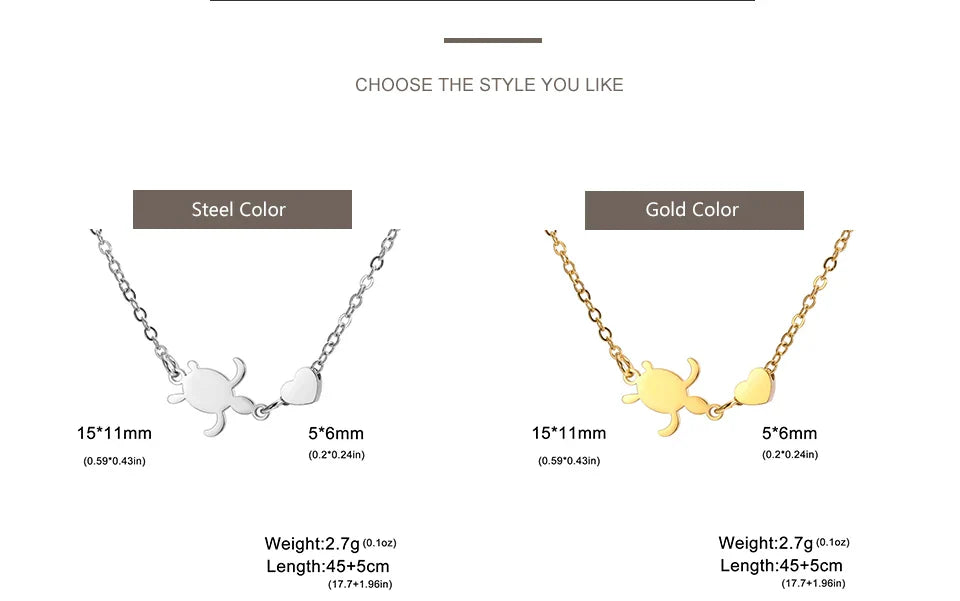 EtherealBe Sea Turtle Pendant Necklace for Women
