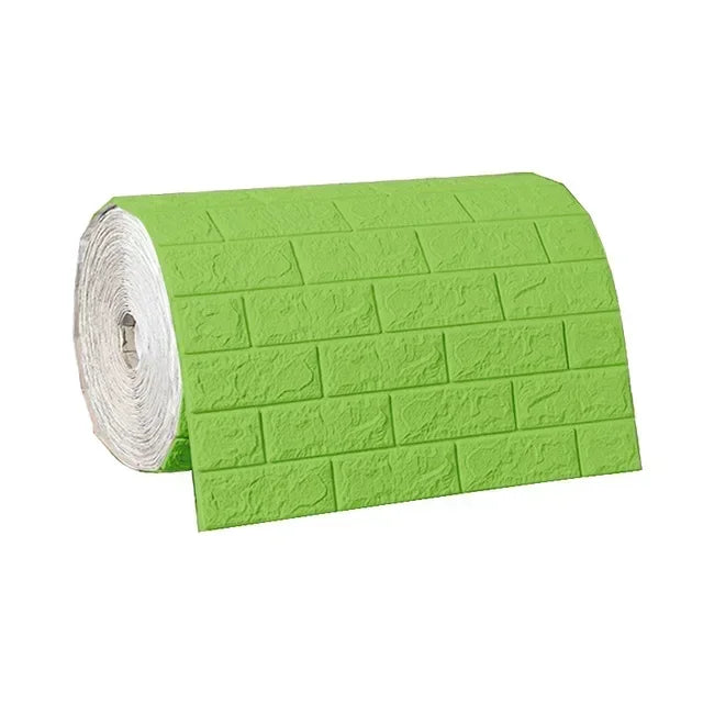 70cmx1/5/10m 3D Wallpaper Decoration Self-Adhesive Antique Foam Brick