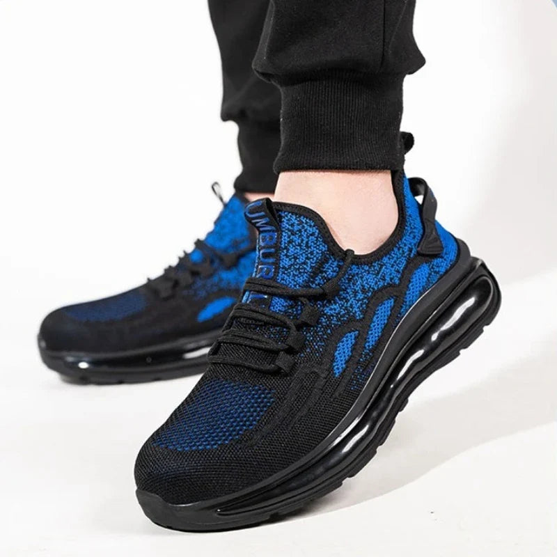 Women Shoes Breathable Indestructible Safety Shoe Anti Smash Anti Puncture Steel Toe Construction Work Boots Spring Women Sneake