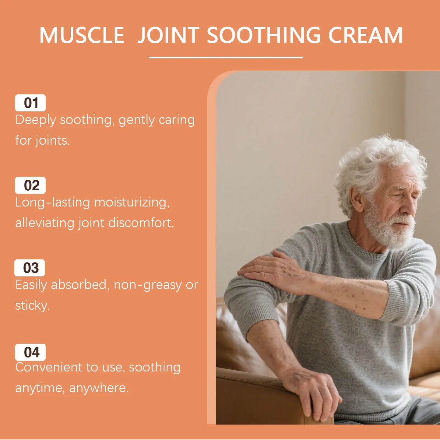 Laniska Therawolf Nerve-Relief Balmdeeply Penetrate Fast-Acting Relief Joint Discomfort Gentle Care Knee Shoulder Joint Support