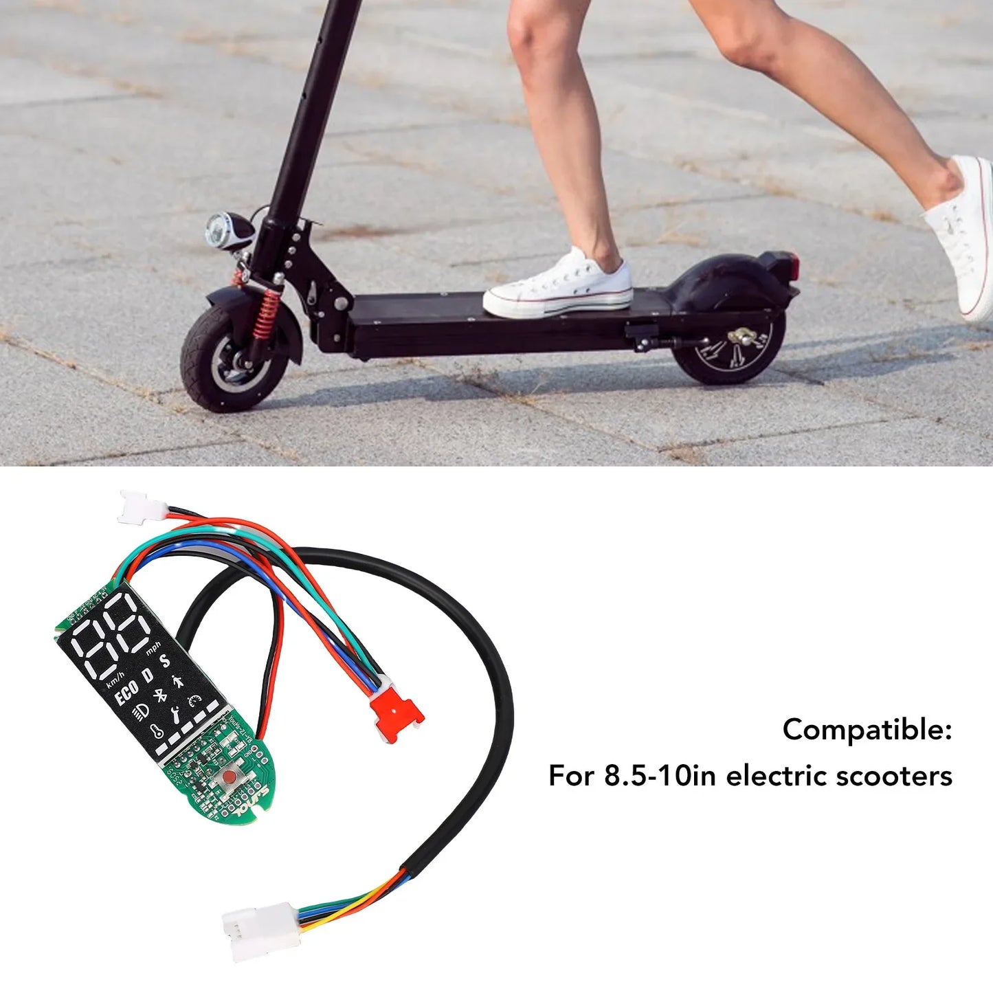 Electric Scooter Circuit Board Electric Scooter Parts  Clear Display Waterproof for 8.5-10in Electric Scooter