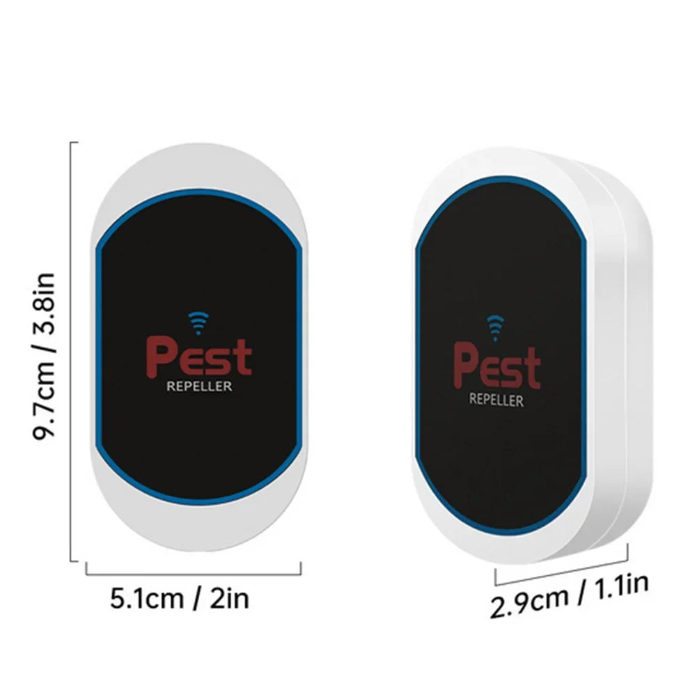 Ultrasonic Pest Repeller Electronic Pest Repeller No Noise Plug-in Insect Repeller Rat Mosquito Repellent for Cockroach Spiders
