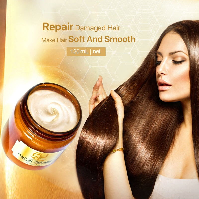 Free Shipping  60/120ml  Original PURC keratin Hair Mask Magical keratin Hair Treatment Cream 5 Seconds Repairs Damage Hair