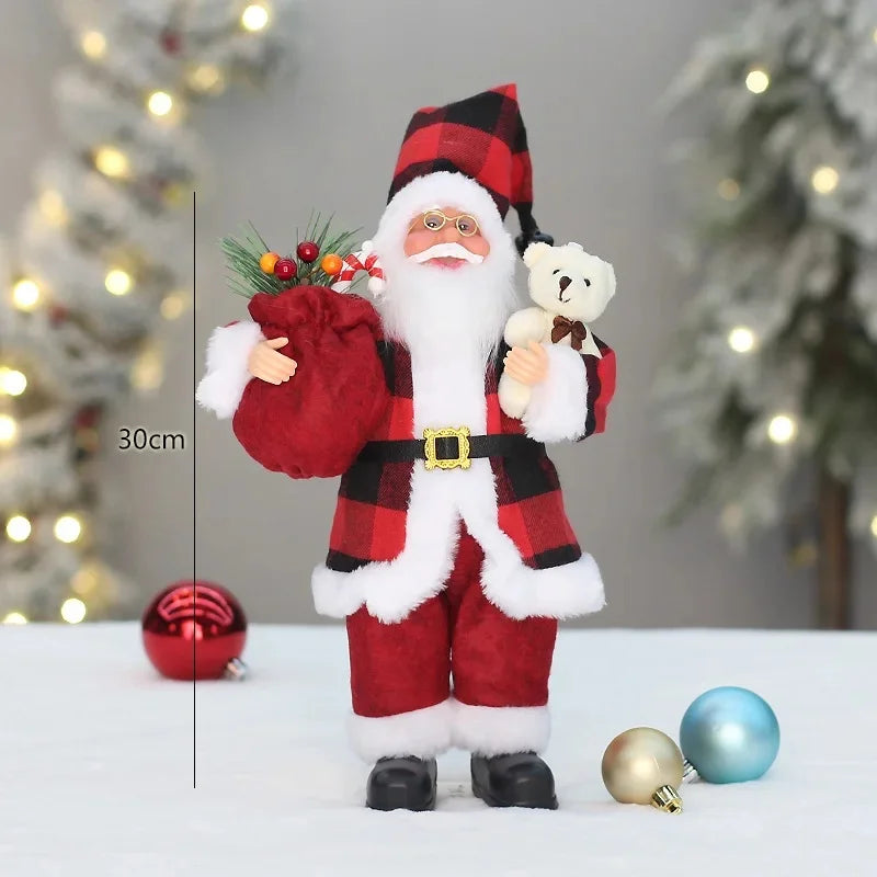 Christmas Decorations 2024 Xmas Decor For Home Navidad Party Ornaments Christmas Ornaments Santa Claus Doll With Gift Bags