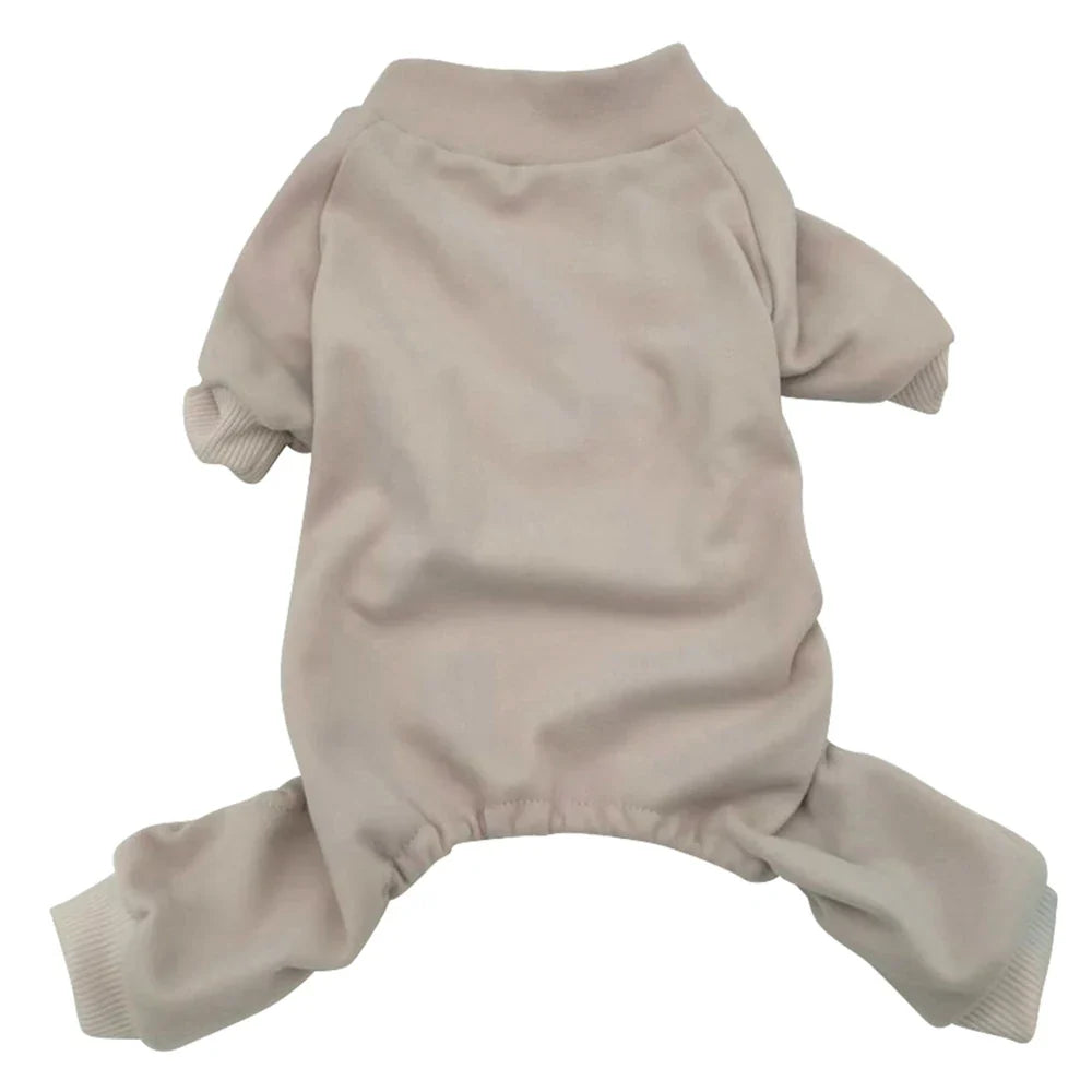 Soft Warm Dog Pajamas Long Sleeves Full Body Covered Pet Pajamas for Small Medium Large Dogs Clothes Pet Jumpsuits Dog Onesies