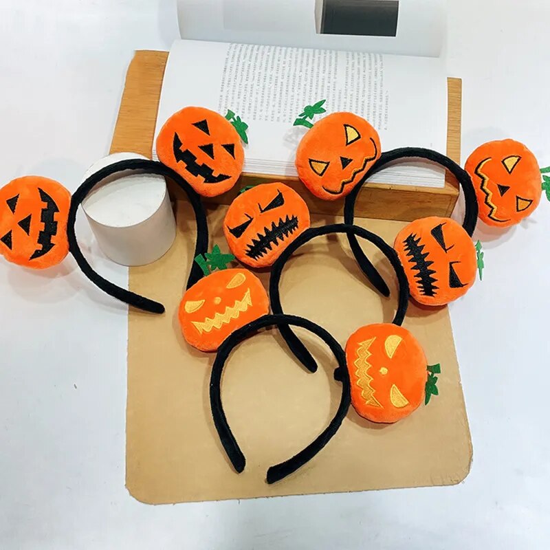 Halloween Party Decoration Funny Pumpkin Cloth Headband Ghost Festival Gifts Happy 2023 Halloween Costume For Kids Girl Headwear