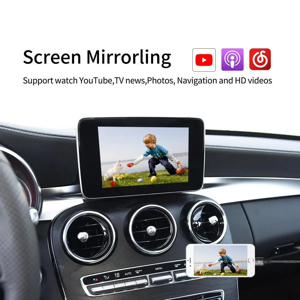 Wireless Apple Carplay Module for Mercedes Benz A B C E CLS GLE GLA GLC GLK ML S Class NTG4.5 NTG5.0 Android Auto Interface