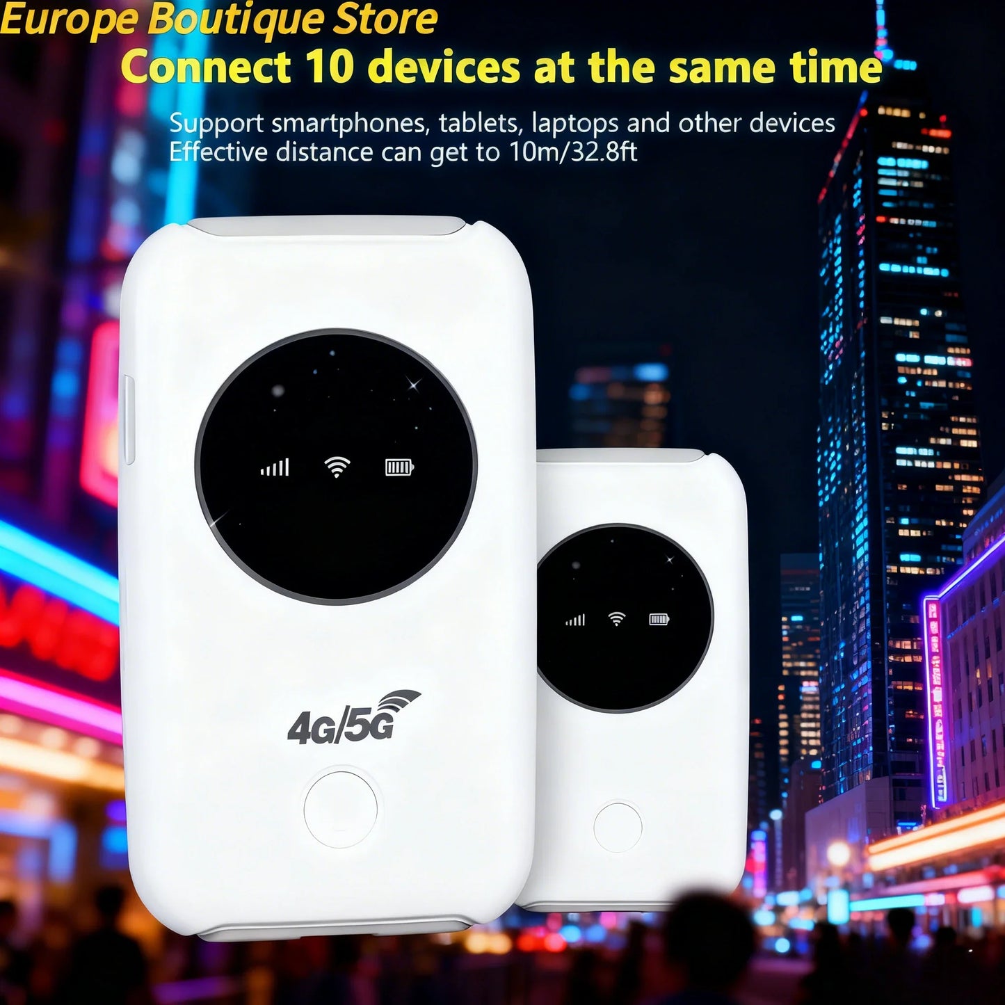 New 300Mbps 4/5G Portable Router USB Powered Pocket WiFi Pocket Mobile Hotspot Asian/European version Pocket Internet