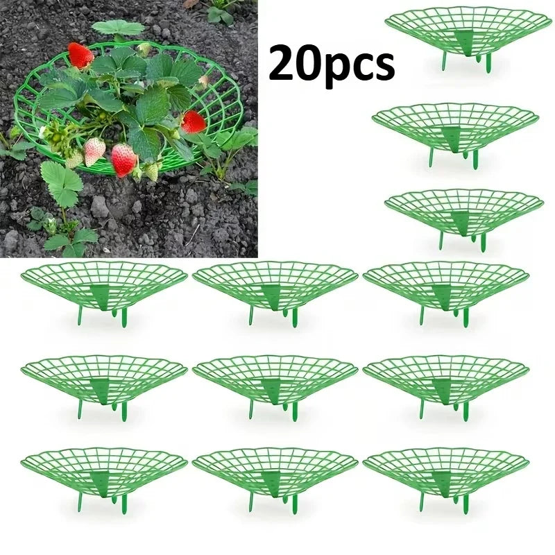 10/20pcs Green Strawberry Planting Racks, Watermelon Support Frames, 3-Legged Plant Protector, Easy Assembly plant accessories
