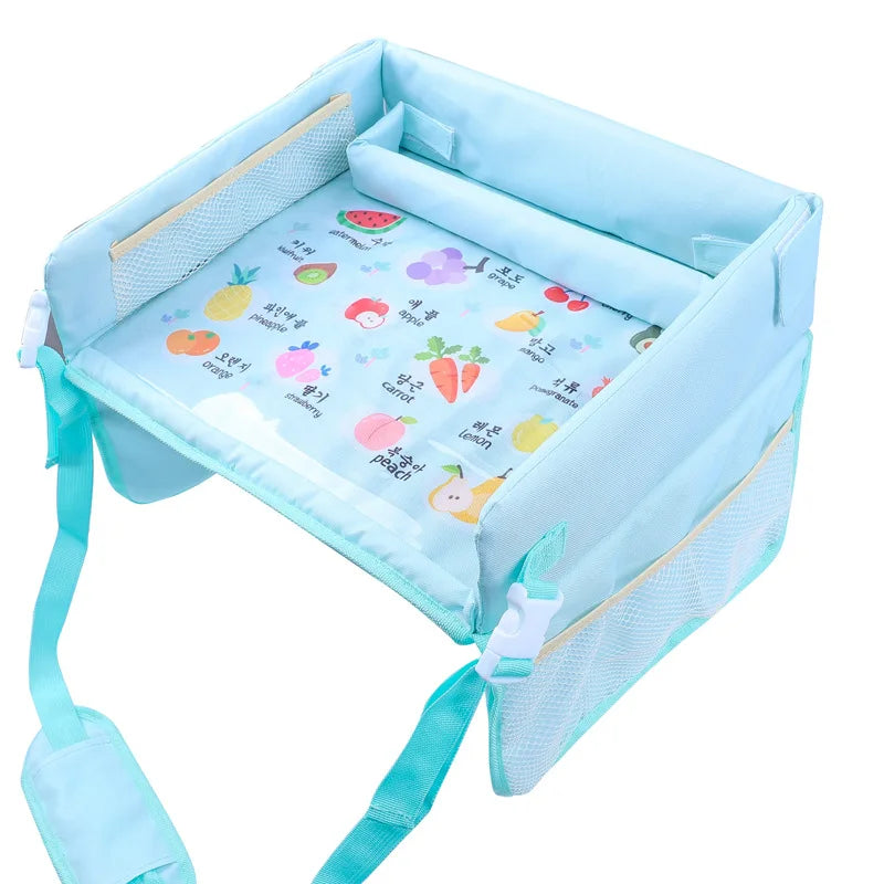 Kid Travel Tray for Toddler Car Seat Travel Tray for Kids, Children Travel Desk, Carseat Table Tray for Kid Road Trip Activities