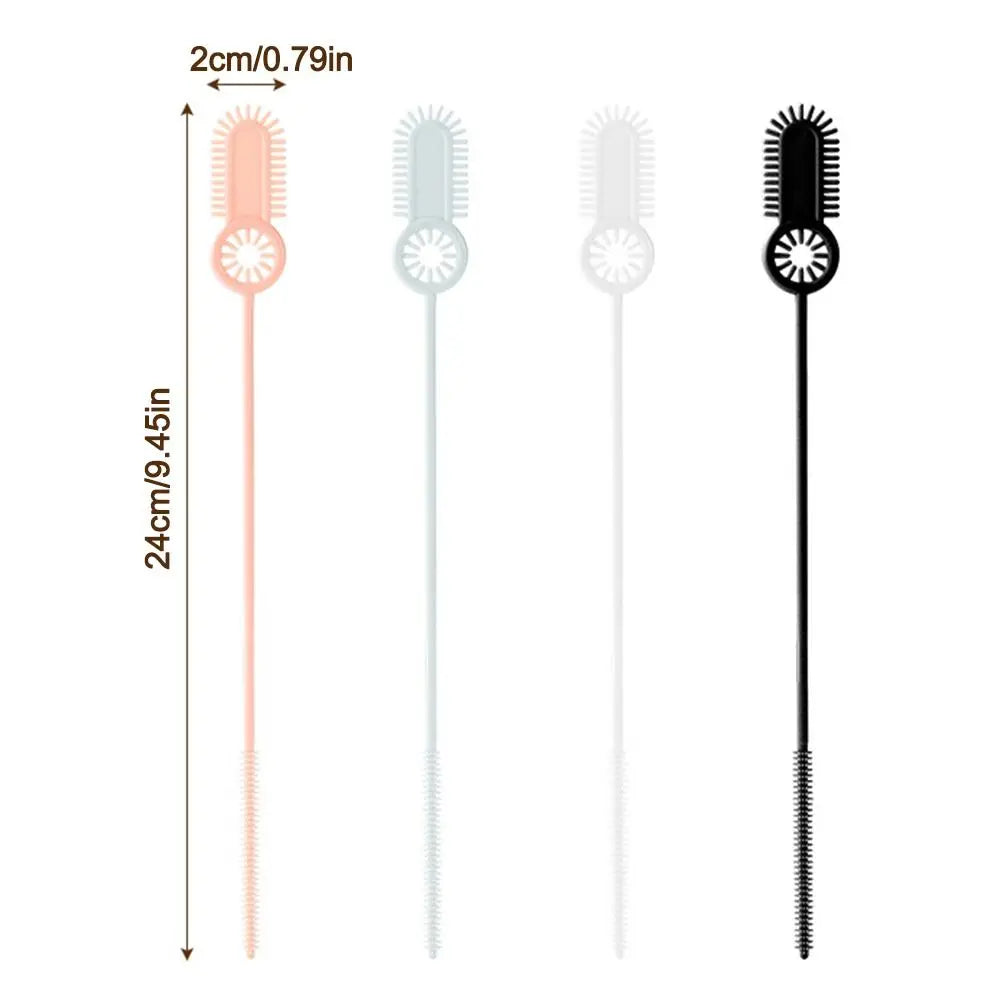 2Pcs Reusable Straw Cleaning Brush Long Household Drinking Straw Cleaner Brush Cleaning Tool Bottle Cleaning Brush