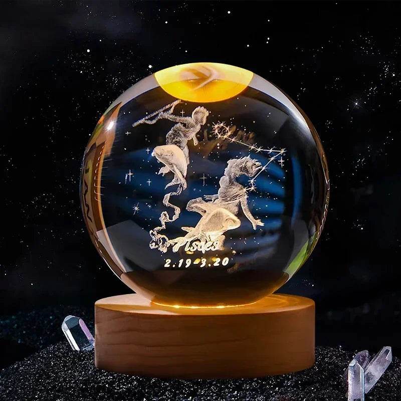 3D Crystal Ball Glass Decoration