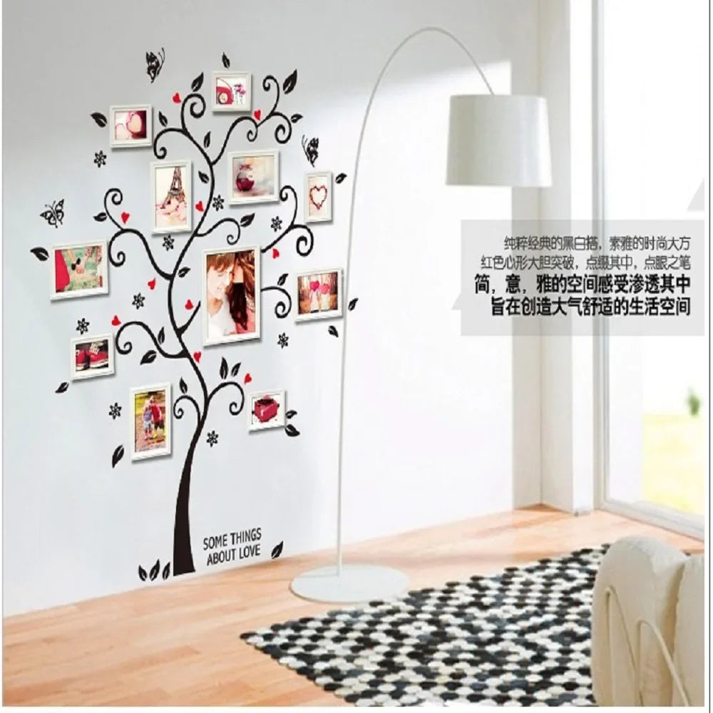 DIY Family Photo Frame Tree Wall Sticker Home Decor Living Room Bedroom Wall Decals Poster Home Decoration Wallpaper