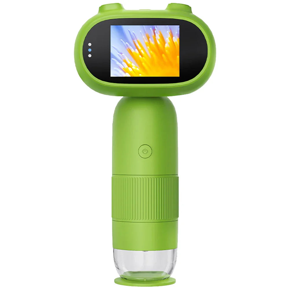 1000x Kids Microscope Electronic Magnifier Camera 200 Megapixels Educational Science Toys with 8 LED Light Photo Video Function
