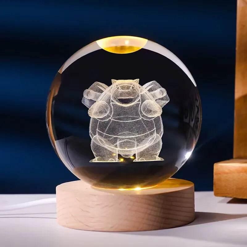 Decorative Crystal Ball 3D Figures Night Light